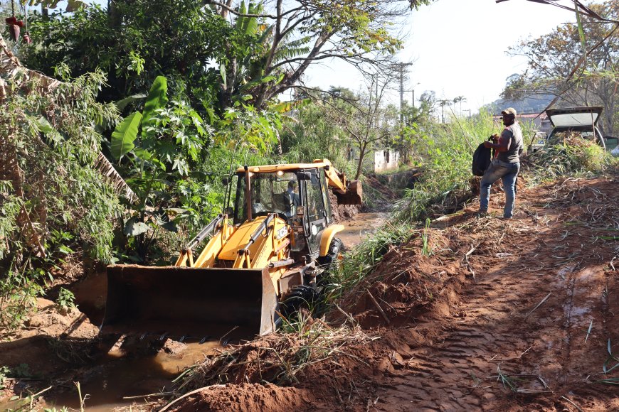 Prefeitura realiza intervenções no Ribeirão Serra Negra e amplia capacidade de reservatórios para enfrentar períodos de chuva