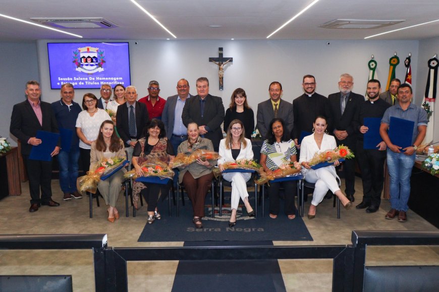 26 pessoas são homenageadas em Sessão Solene da Câmara Municipal nesta semana